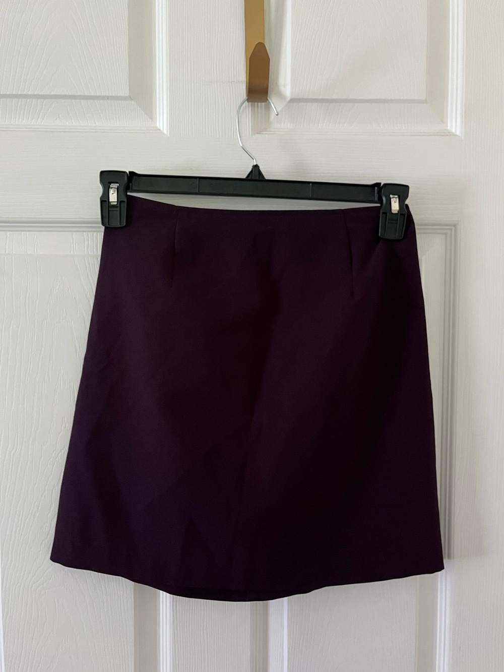 Women's Dark Plum A-Line Skirt